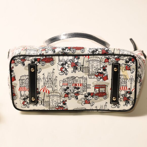 Dooney & Bourke Disney Parks Downtown Mickey Shopper Tote NWT Exclusive - Picture 5 of 7
